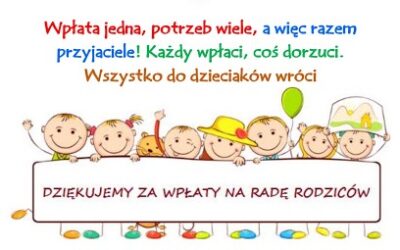 SKŁADKA NA RADĘ RODZICÓW