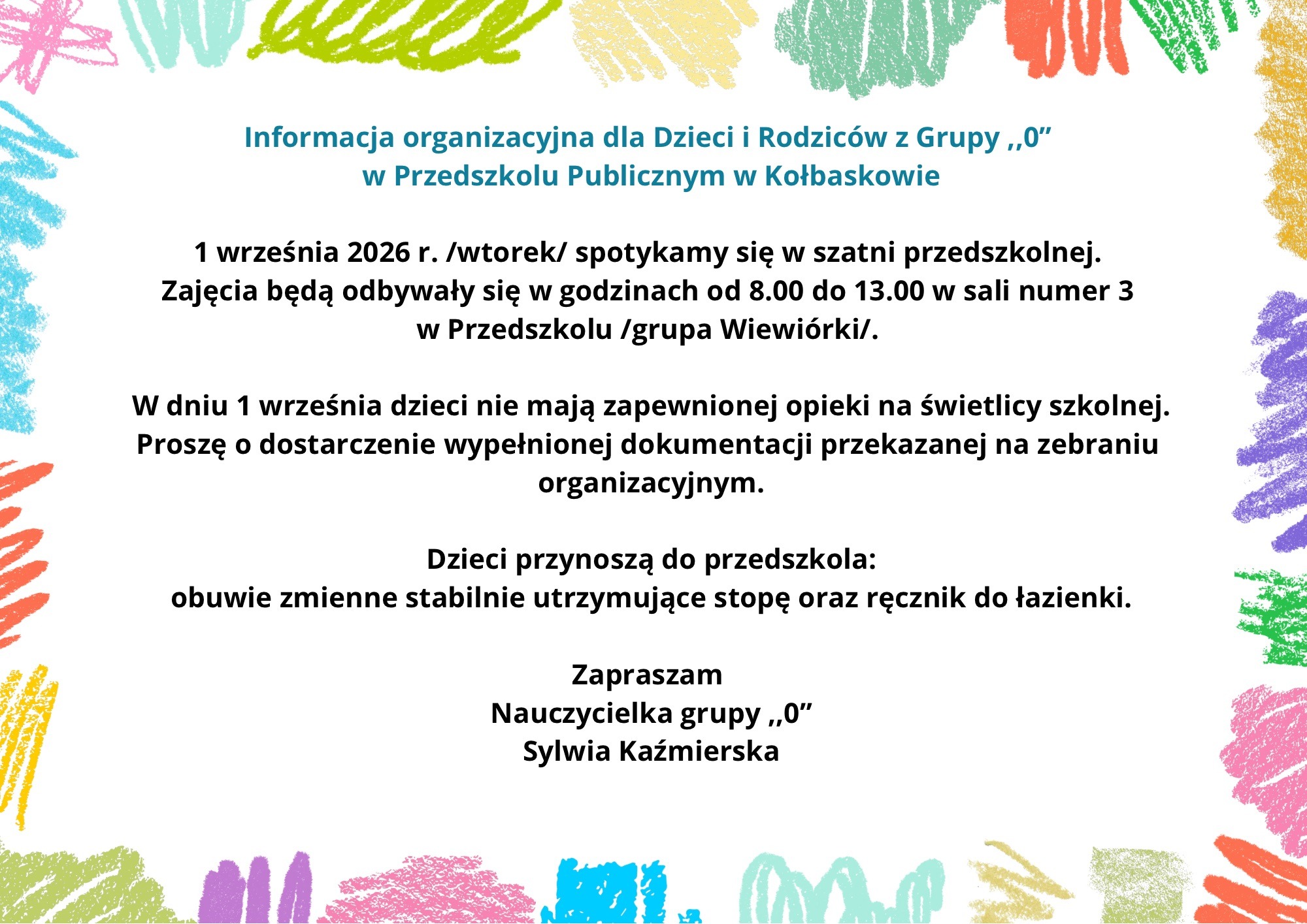 Informacja grupa „0”