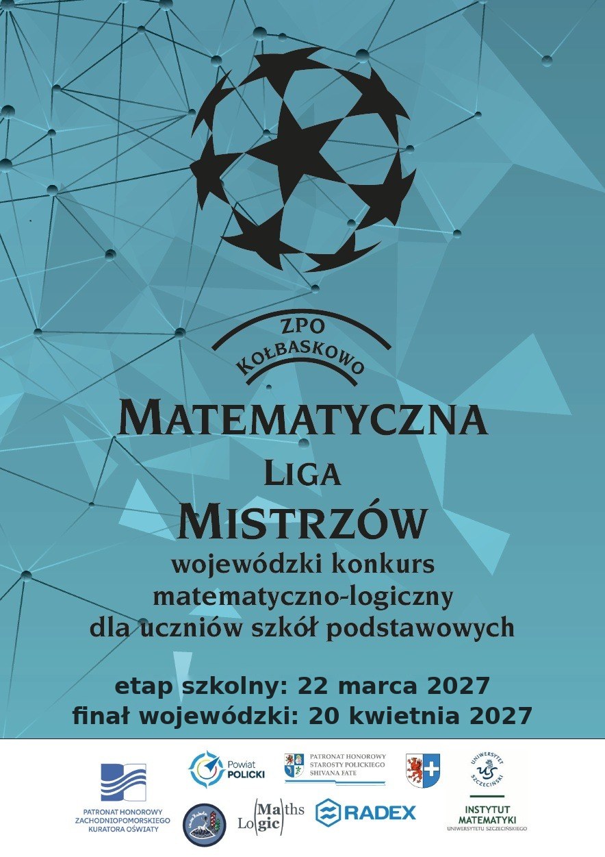 Plakat konkursu Matematyczna Liga Mistrzów, edycja 2026/2027